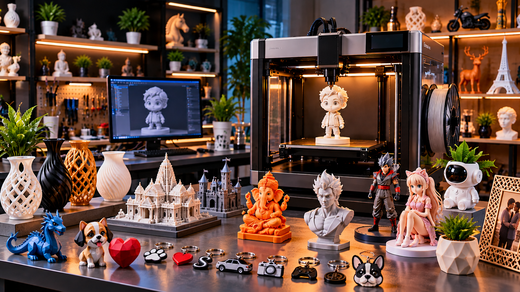 Creative 3D printed product display